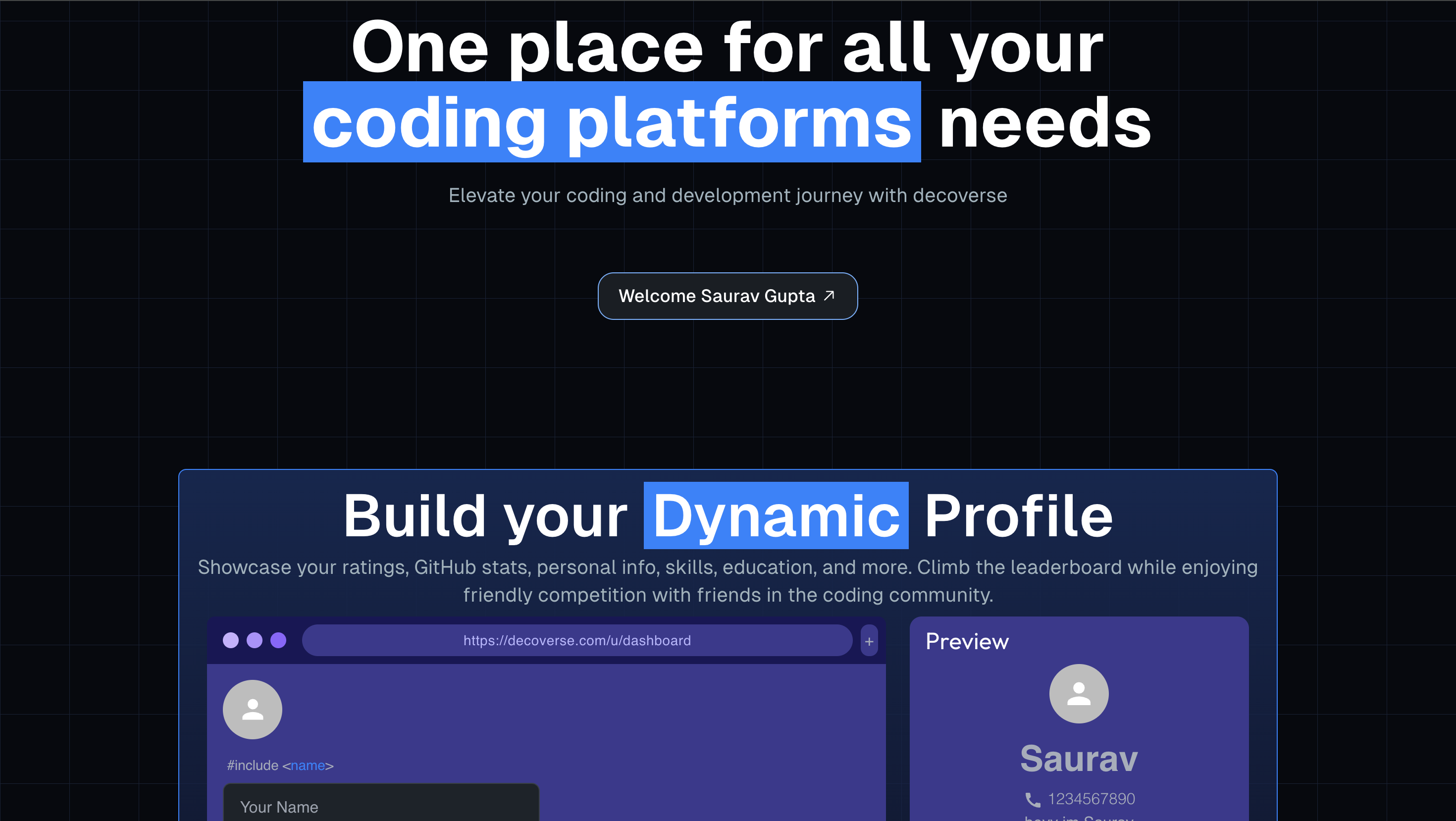 Decoverse - Coding Contest & Leaderboard Platform